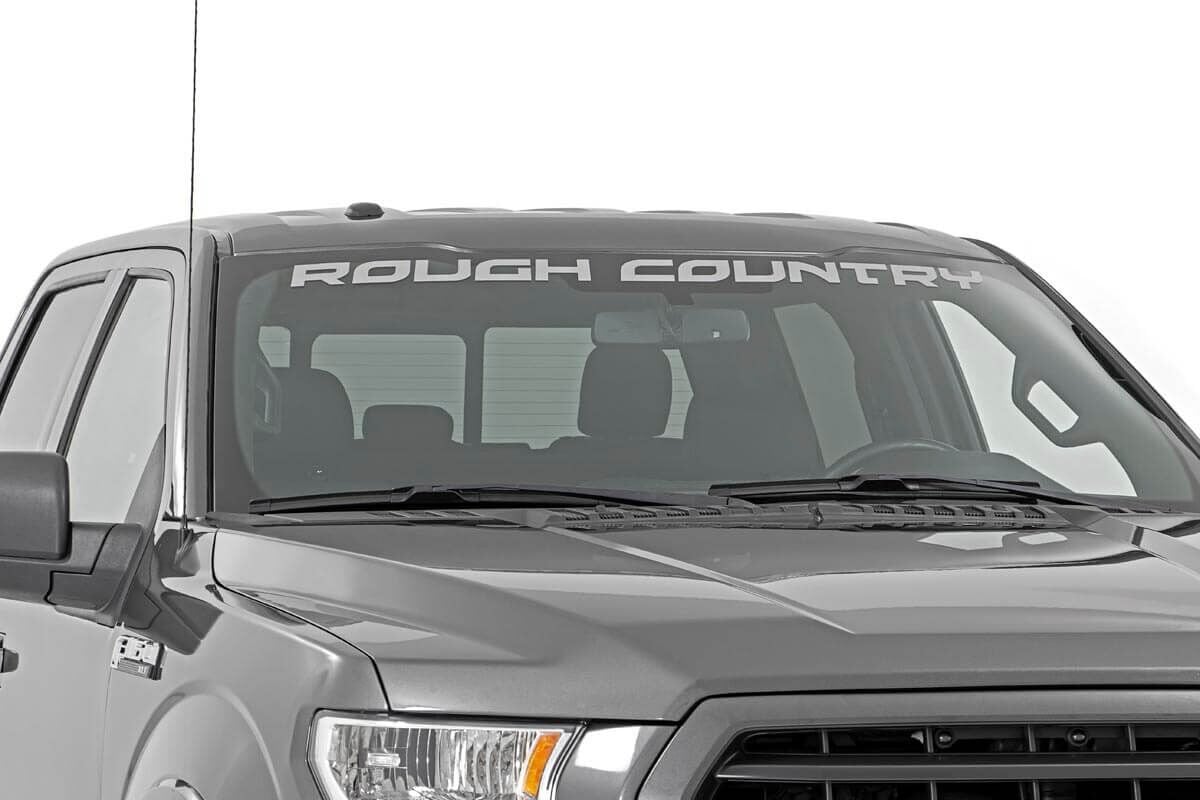 Ford  Decal - Rough Country - Curved - Silver - 2009